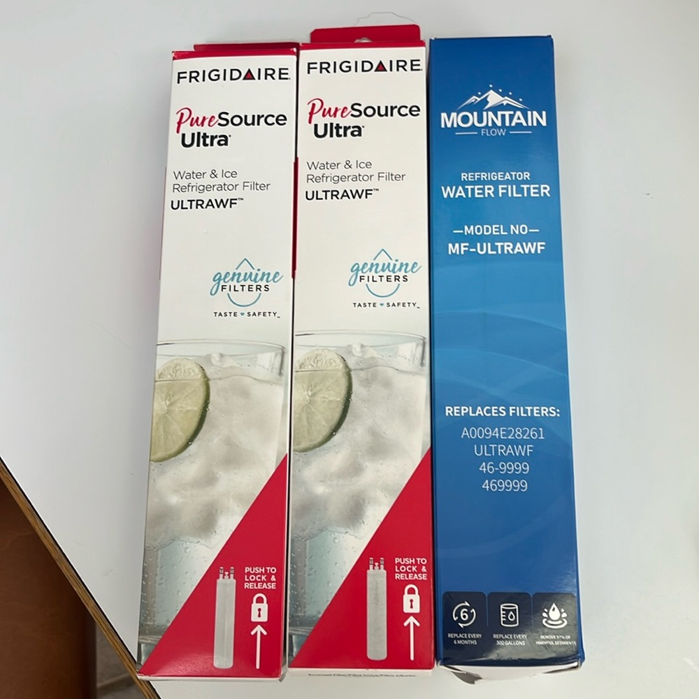 2 Frigidaire Pure Source Ultra “ULTRAWF”Refrigerator Filters NWT +1 mountain